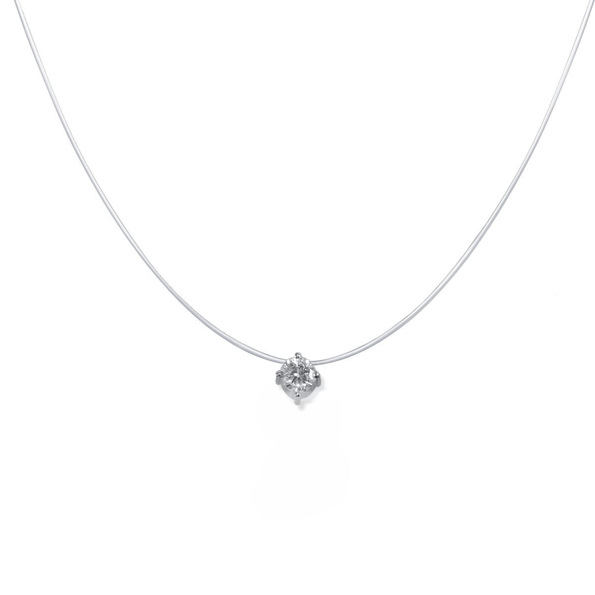 Brilliant Floating Necklace 0.30ct – SHIR Fine Jewelry